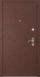 Дверь металлическая утепленная,  с полимерным покрытием,  сталь 2 мм. 